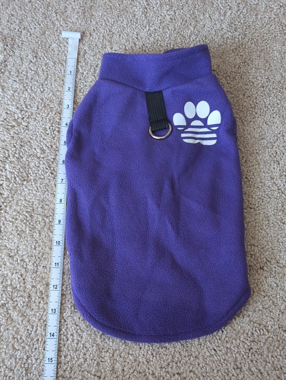 Purple Fleece Dog Sweater + Black & Teal Puffer Vest - 2 Pack